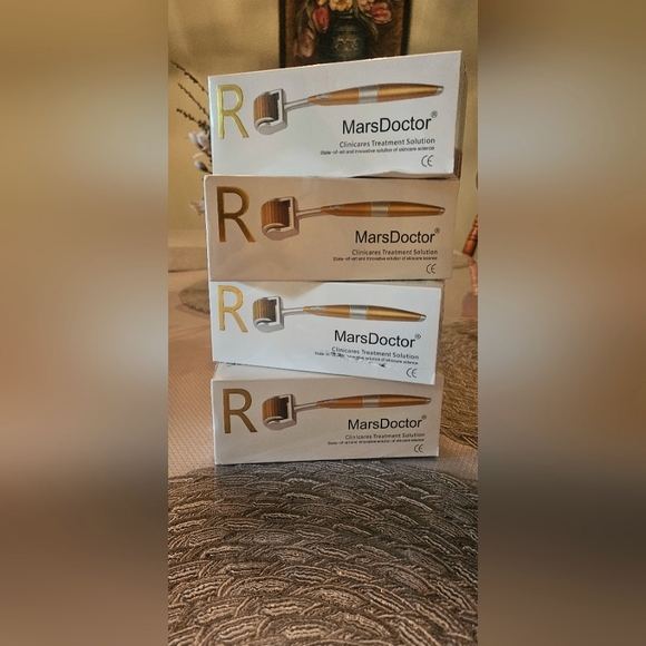 QTY 4 PROFESSIONAL TITANIUM MEDICAL GRADE 0.50 MM DERMA ROLLERS - Picture 1 of 4